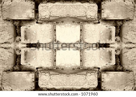 Wall of brick - close-up