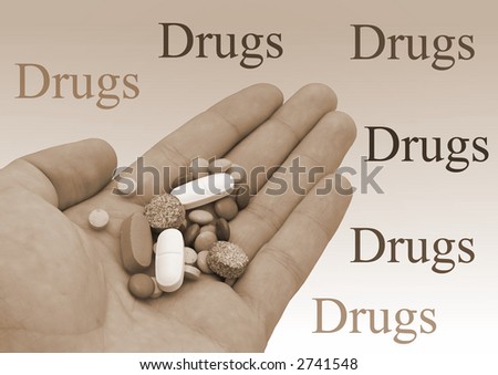 Drugs in a hand.Great shoot.Great details