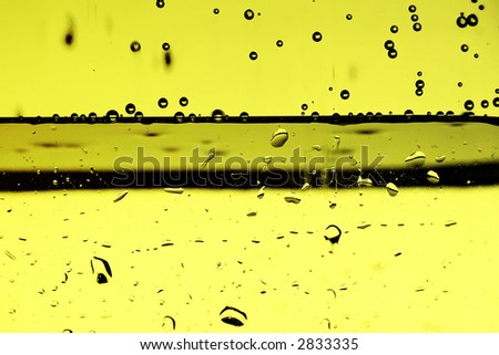 Sparks of yellow water