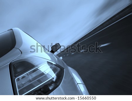 Fast driving on the highway.