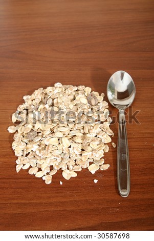 Healthy morning meal: corn flakes.