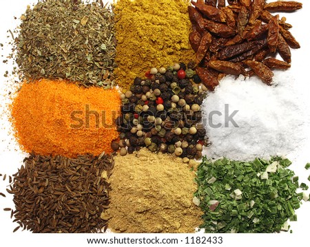 A collection of spices