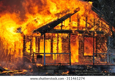 House burning