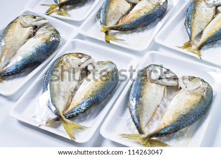 Steamed fish in wrap package