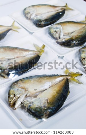 Steamed fish in wrap package