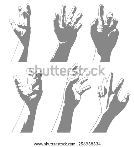 Vector Illustration Of Hand Set - 256938334 : Shutterstock