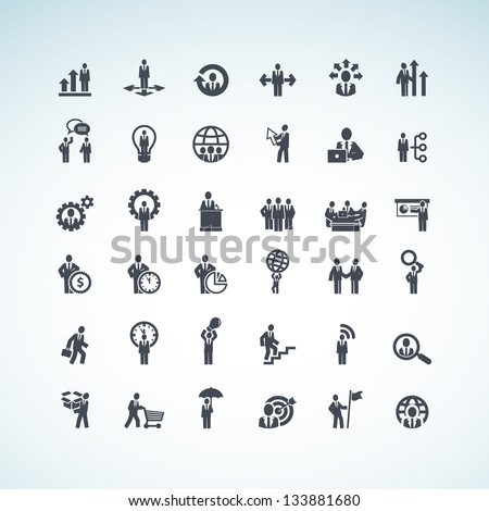 Set Of Business Concept Icons
