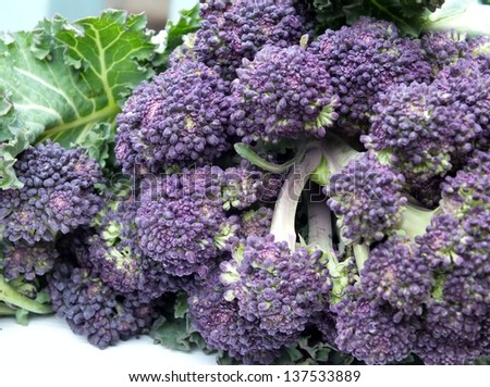 Organic purple sprouting broccoli