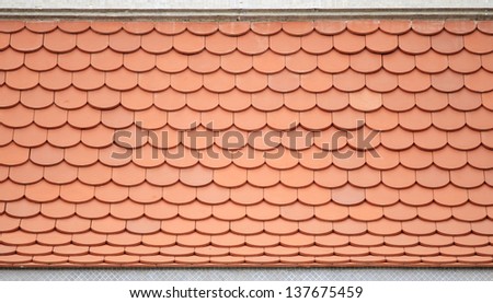 New red roof covers texture