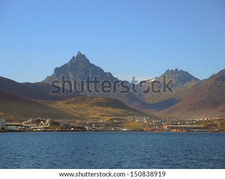Ushuaia coastline, modern city in the end of the world, Argentina