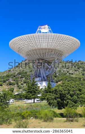 The Madrid Deep Space Communications Complex is a ground station located in Spain. It is part of NASA\'s Deep Space Network to communicate with spacecraft.