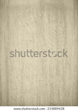 grunge vintage paper textures with floral print