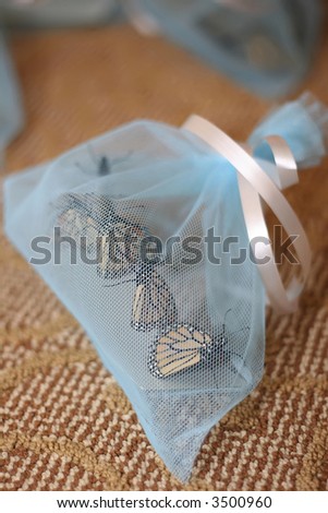 bag of butterflies for a wedding