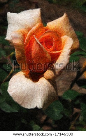 Single Rose Painting