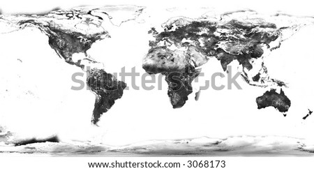 World  Continents Black  White on High Resolution Black And White World Map With Continents Isolated