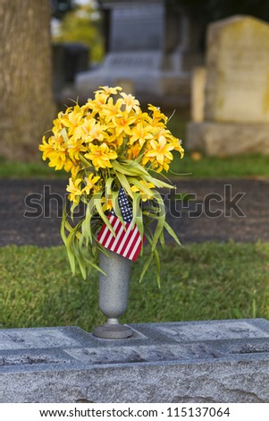 Autumn Cemetery Flowers