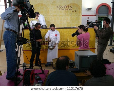 Television program (Cozinha Intemporal), of the chief Renato Costa, being recorded - Loulé, Portugal, October, 2008.