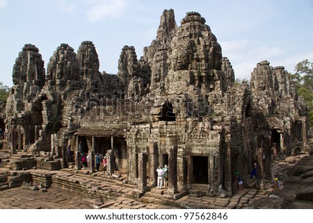 Bayon temple: the temple of many faces