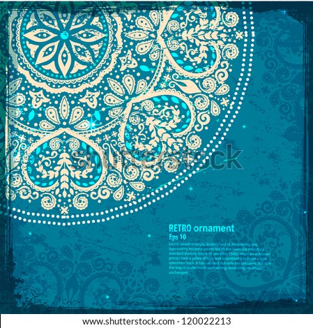 White Indian Floral ornament White Indian Floral ornament