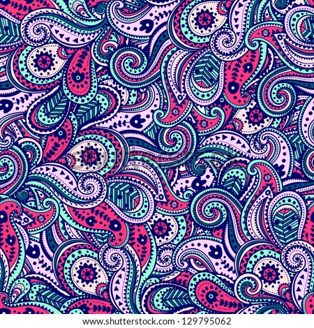 Beautiful ethnic paisley ornament Beautiful ethnic paisley ornament