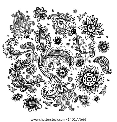 Beautiful vintage ornament can be used as a greeting card Beautiful vintage ornament can be used as a greeting card