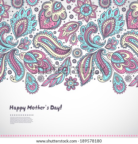 Beautiful Indian floral ornament for Mother's day Beautiful Indian floral ornament for Mother's day