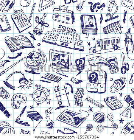 School education seamless background School education seamless background