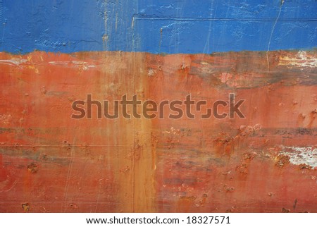 Rust on an old ship in the port of Antwerp Flanders,belgium