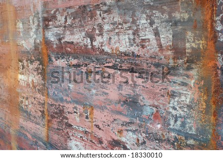 Rust on an old ship in the port of Antwerp Flanders,belgium
