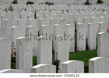 Tyne Cot brittish memorial cemetery of the first world war in Passendaele (Flanders Fields)
