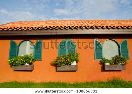 Window and flower box