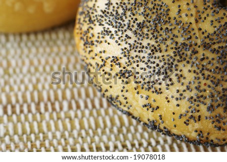 Poppy seed bagel. See more food images in my portfolio.