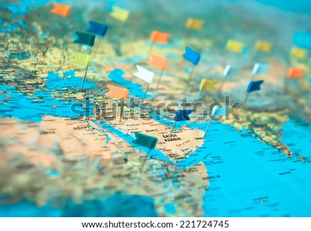 Map of oil fields in Asia Map of oil fields in Asia