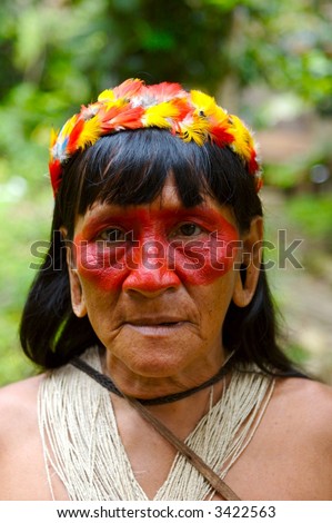 Amazon indian woman portrait
