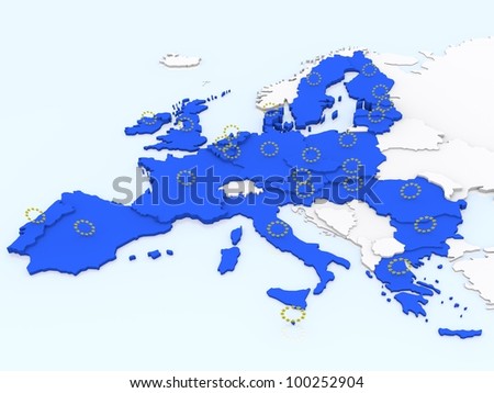 bump map of European Union
