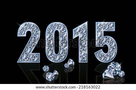 Diamond 2015 new year banner vector illustration Diamond 2015 new year banner vector illustration