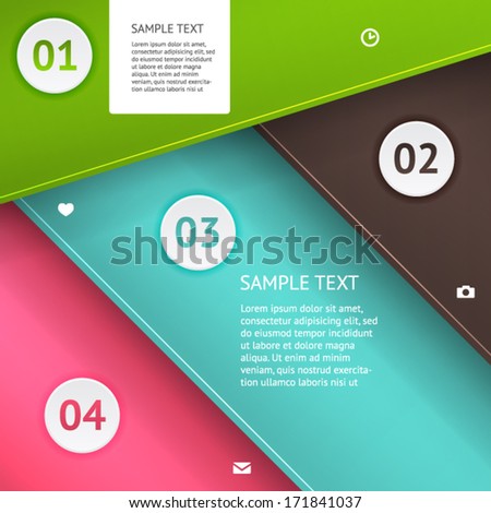 Elements of infographic. Modern vector design template. Arrows elements. Banner elements. Banners with shadows.