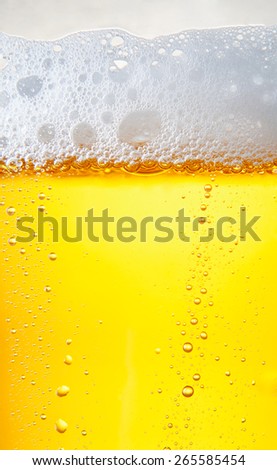 Close up drops of a Ice Cold Pint of Beer