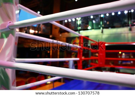 Empty boxing ring abstraction
