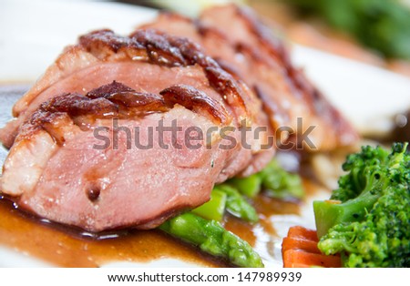 smoked Duck Breast in Sauce