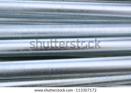 Hot-dip Galvanized Steel pipes.