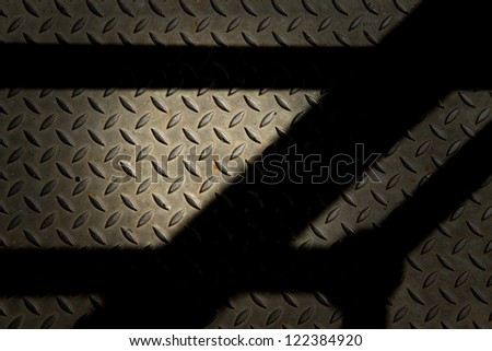 Texture of steel gratings
