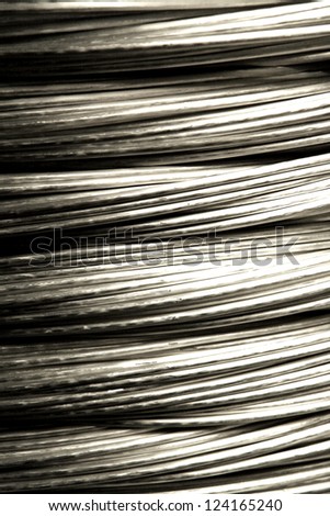 A coil of Aluminum wire