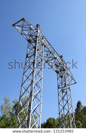 Transmission Line Tower before Installation cable