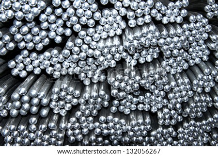 Texture of the end of aluminum rod for armor rod electrical cable