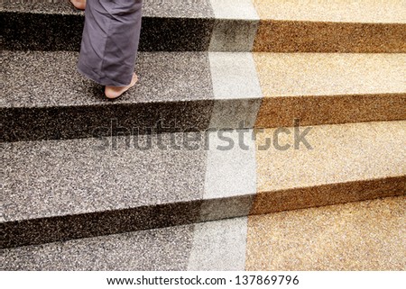 Stairway concrete