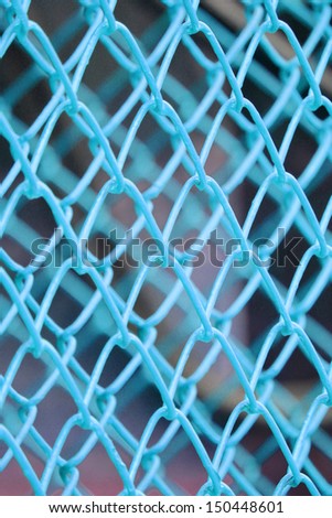 Steel wire fence texture