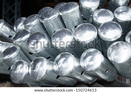 Steel pipes after hot-dip galvanized