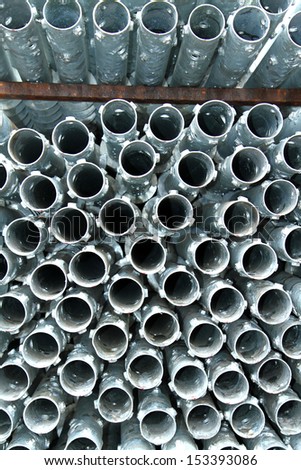 Steel auger bunch after hot-dip galvanized