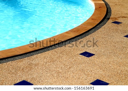 Cement block of pool